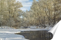   Постер Морозный зимний день