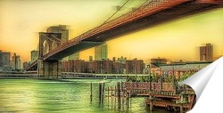   Постер Brooklyn Bridge NYC New - York, manhattan,