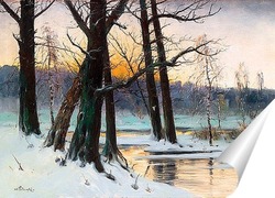   Постер Зимний пейзаж