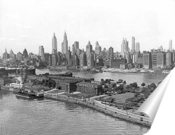   Постер Вид Нью-Йорка с воздуха,1940г. 