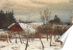   Постер Зимний пейзаж, Вестманланд, Швеция