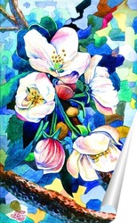   Постер Яблоневый цветы