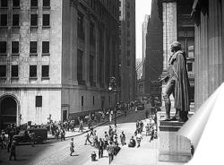  Постер Статуя Джорджа Вашингтона на Уолл Стритт,1931г.