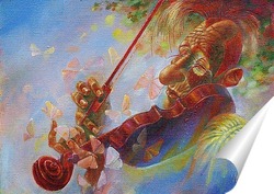   Постер руки бабочки звуки