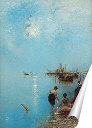   Постер Сцена окраины Венеции