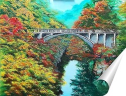   Постер Мост над рекой
