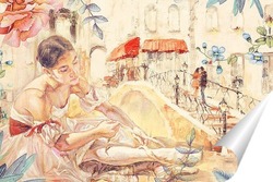   Постер Балерина в Венеции