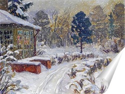   Постер Сад зимой