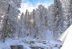  Зимний пейзаж на Алтае