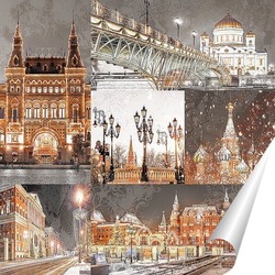   Постер Зима в Москве