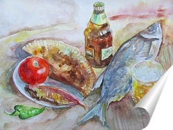   Постер К пиву