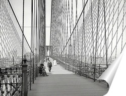   Постер Манхэттен и Бруклинский мост, 1907