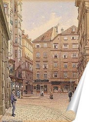   Постер Вена.Переулок Наглергассе