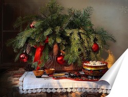  Белая сирень и тюльпаны