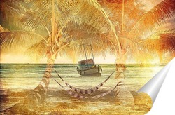   Постер Тропический пейзаж