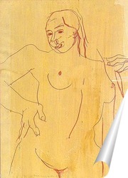   Постер Позирующая женщина