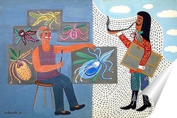   Постер Великие живописцы: Пабло Пикассо и Сальвадор Дали