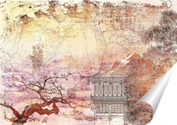   Постер Японская живопись