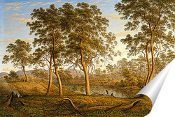   Постер Туземцы на реке Уз.Тасмания