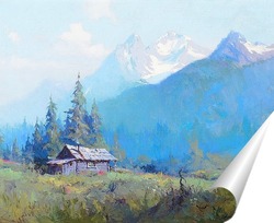   Постер Горная Хижина, Аляска