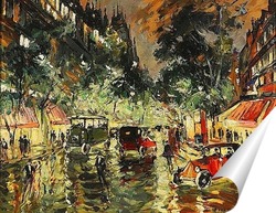  Постер Ночная дорога в Париже