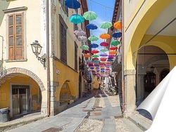   Постер Разноцветные зонтики Пизонье