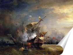  Атака на английский флот графом Турвиллем и Жаном Бартом в Смирн