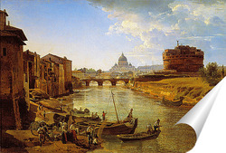   Постер Новый Рим. Замок Святого Ангела 1825