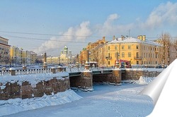  Зимний рассвет на Петровской набережной.