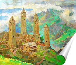   Постер В горах Кавказа