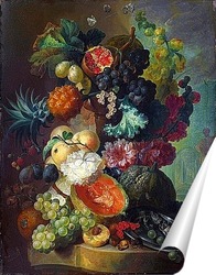   Постер Фрукты, цветы и рыба (Лондон, Нац. галерея)