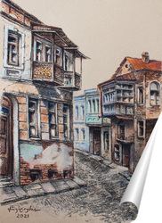   Постер Улочка в Старом Тбилиси