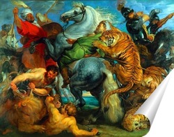   Постер Тигр, лев и леопард, 1616