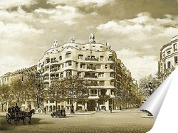   Постер Старая Барселона. Каса-Мила