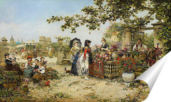   Постер Цветочный рынок