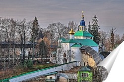  Главный храм Тихвинского монастыря.Вид сбоку.
