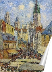   Постер Старые башни и рыночная площадь