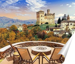   Постер Вид на архитектуру замка