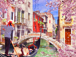    Красочные каналы Венеции