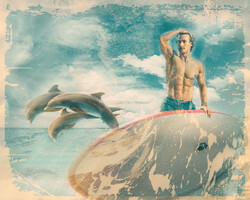    Сёрфинг и дельфины