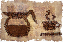    Картина из зерен кофе