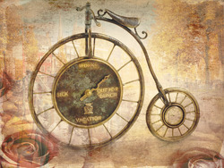    Часы в виде велосипеда