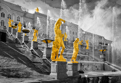    статуи в Петергофе