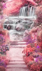    Сад с водопадом