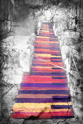    Разноцветные ступеньки