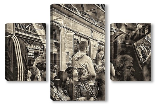 Люди в метро картина
