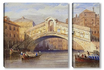Модульная картина Мост Риальто, Венеция