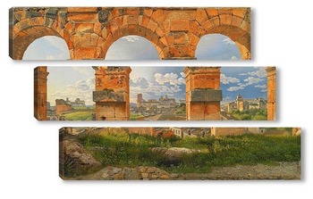 Модульная картина Взгляд через три северо-западных арки Третьего этажа Колизея