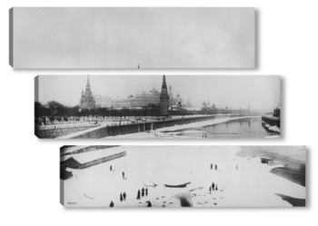 Модульная картина Московский кремль во времена Николая II 