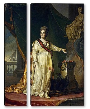 Модульная картина Екатерина II - законодательница в храме богини Правосудия